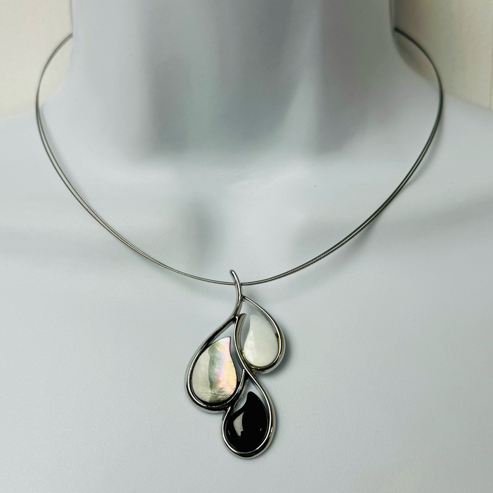 Lia Sophia Wired Triple Teardrop Necklace
